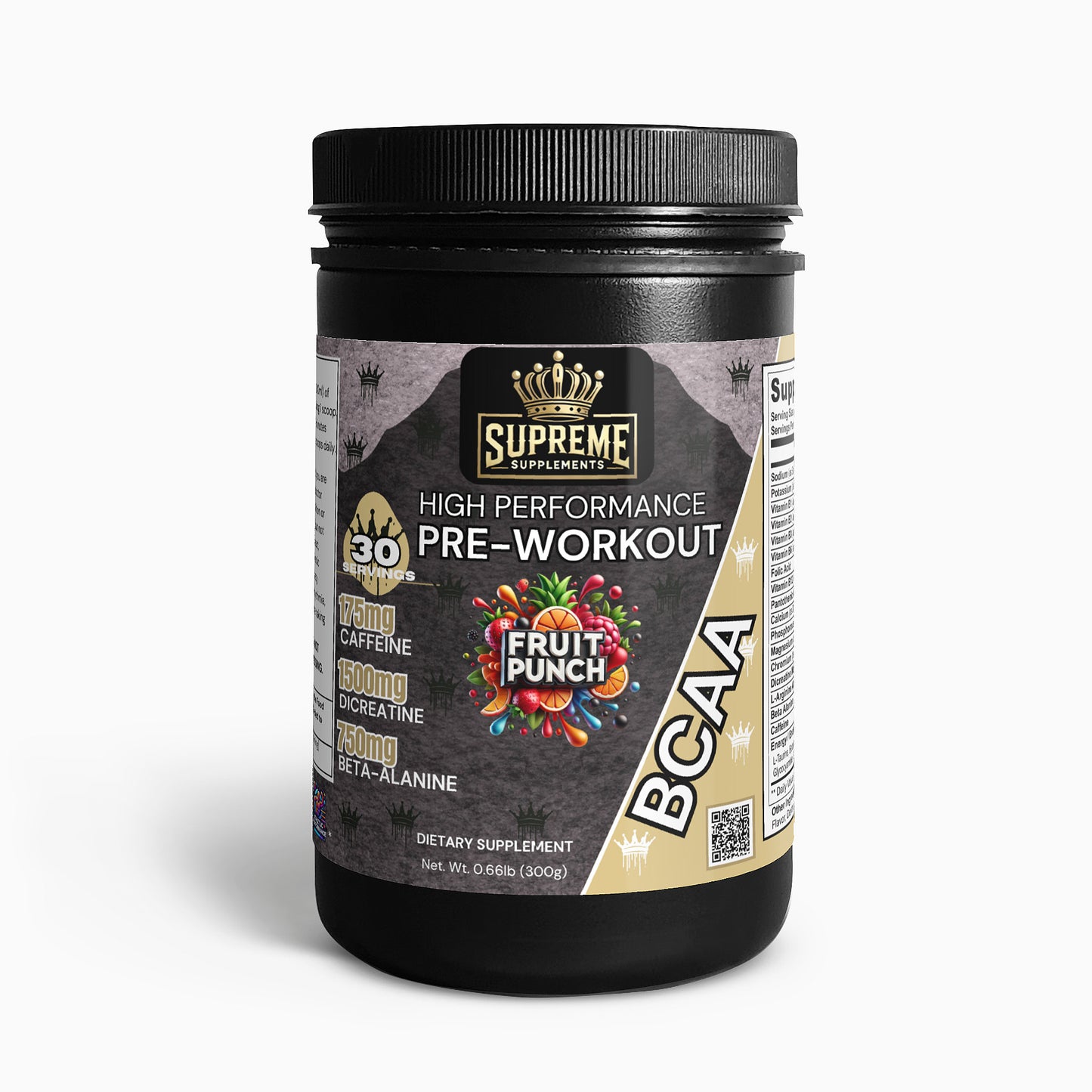Nitric Shock Pre-Workout Powder (Fruit Punch)