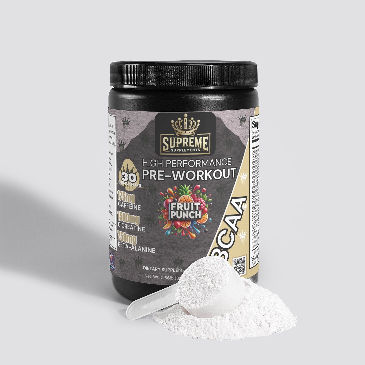 Nitric Shock Pre-Workout Powder (Fruit Punch)